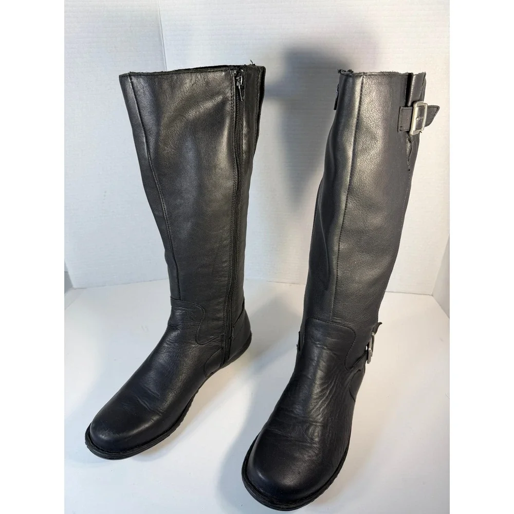 Born black leather